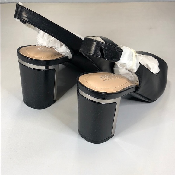 [215] Alfani 5M Leather Open Toe Ankle Strap - Picture 4 of 6